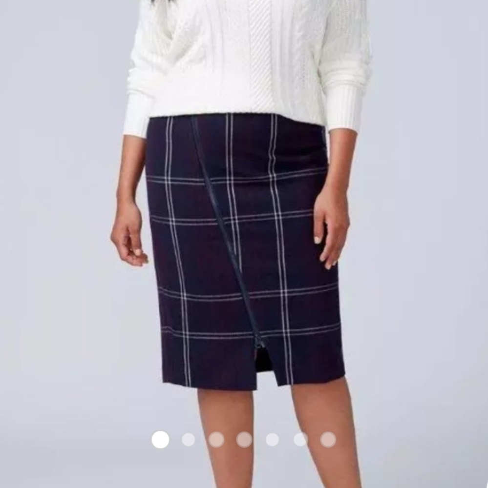 Lane Bryant Plaid Pencil Skirt